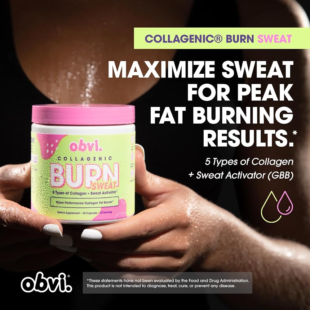 Obvi Collagenic Burn Sweat Thermogenic Collagen - 60 Capsules - image 6