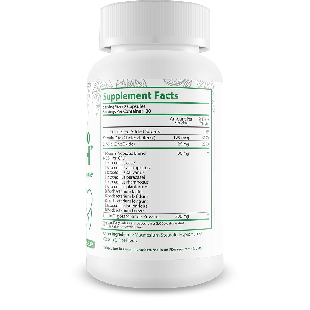 Happy Health Marketplace Probiotic Gum Genics Pro Mouth - 60 Capsules - image 2