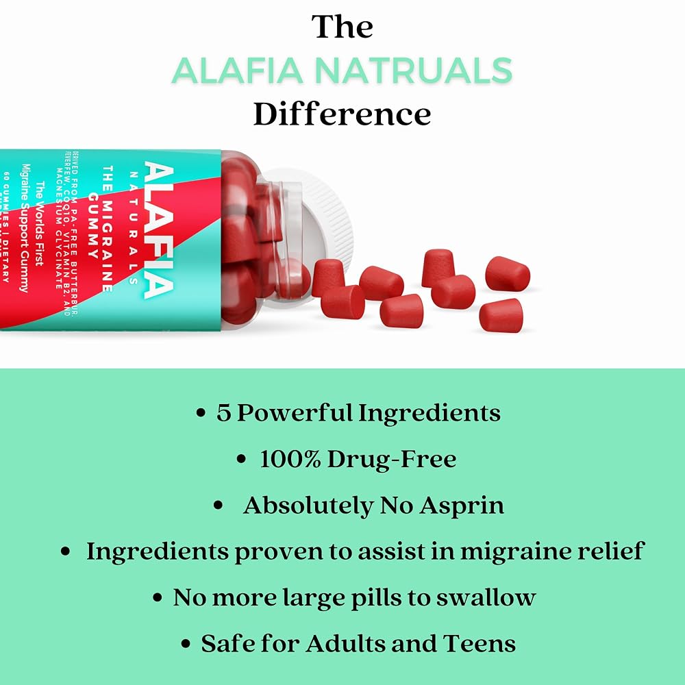 Alafia Naturals The Migraine Gummy - 60 Gummies - image 7