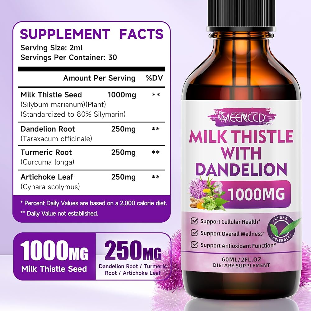 MEENCCD Milk Thistle Liquid Drops