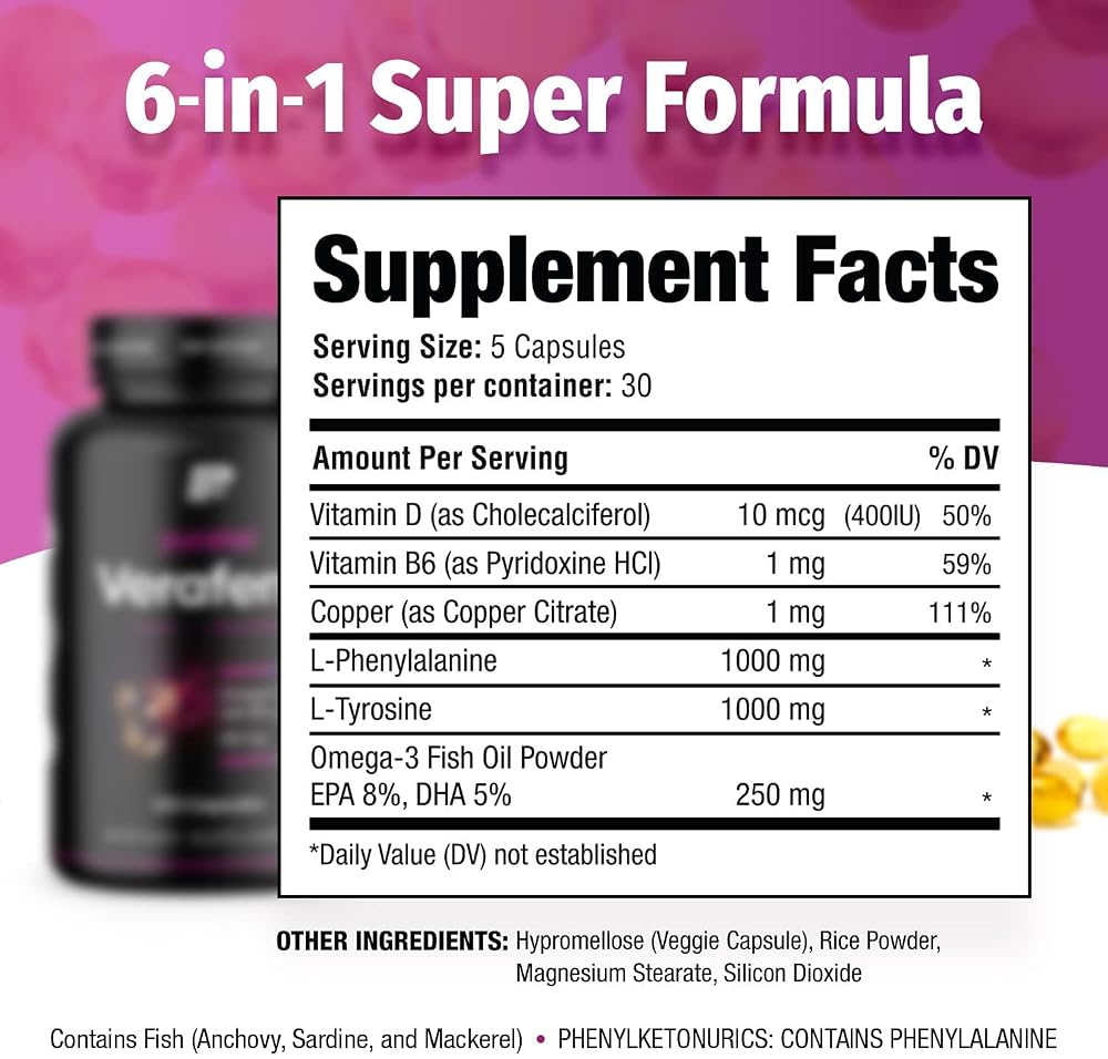 purafair Veraferm Skin Pigmentation Supplement - 150 Capsules - image 3