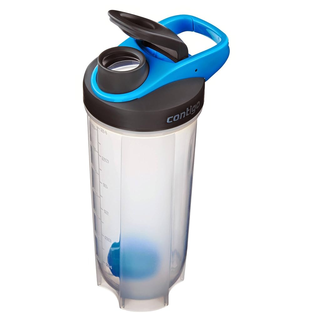 Contigo Shake & Go Fit Snap Lid Shaker Bottle, 28 oz, Black