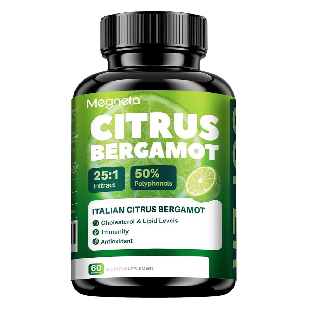 MEGNETA Citrus Bergamot Capsules Antioxidant Support - 60 Capsules