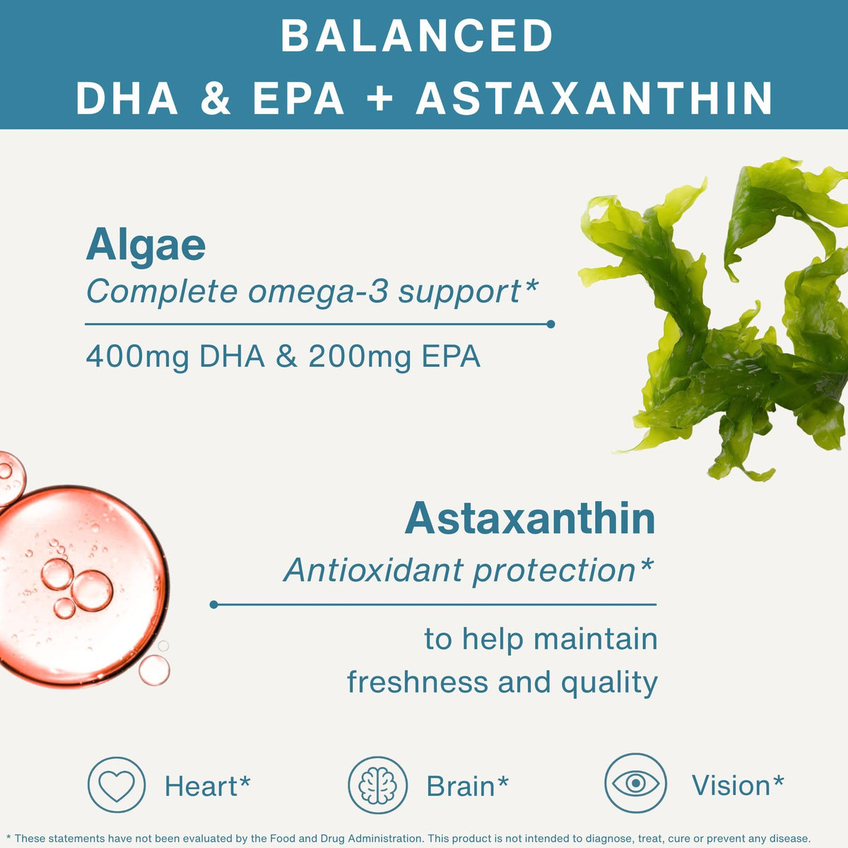 Igennus Vegan Omega 3 Algae Oil EPA DHA 600mg - 180 Softgels - image 2