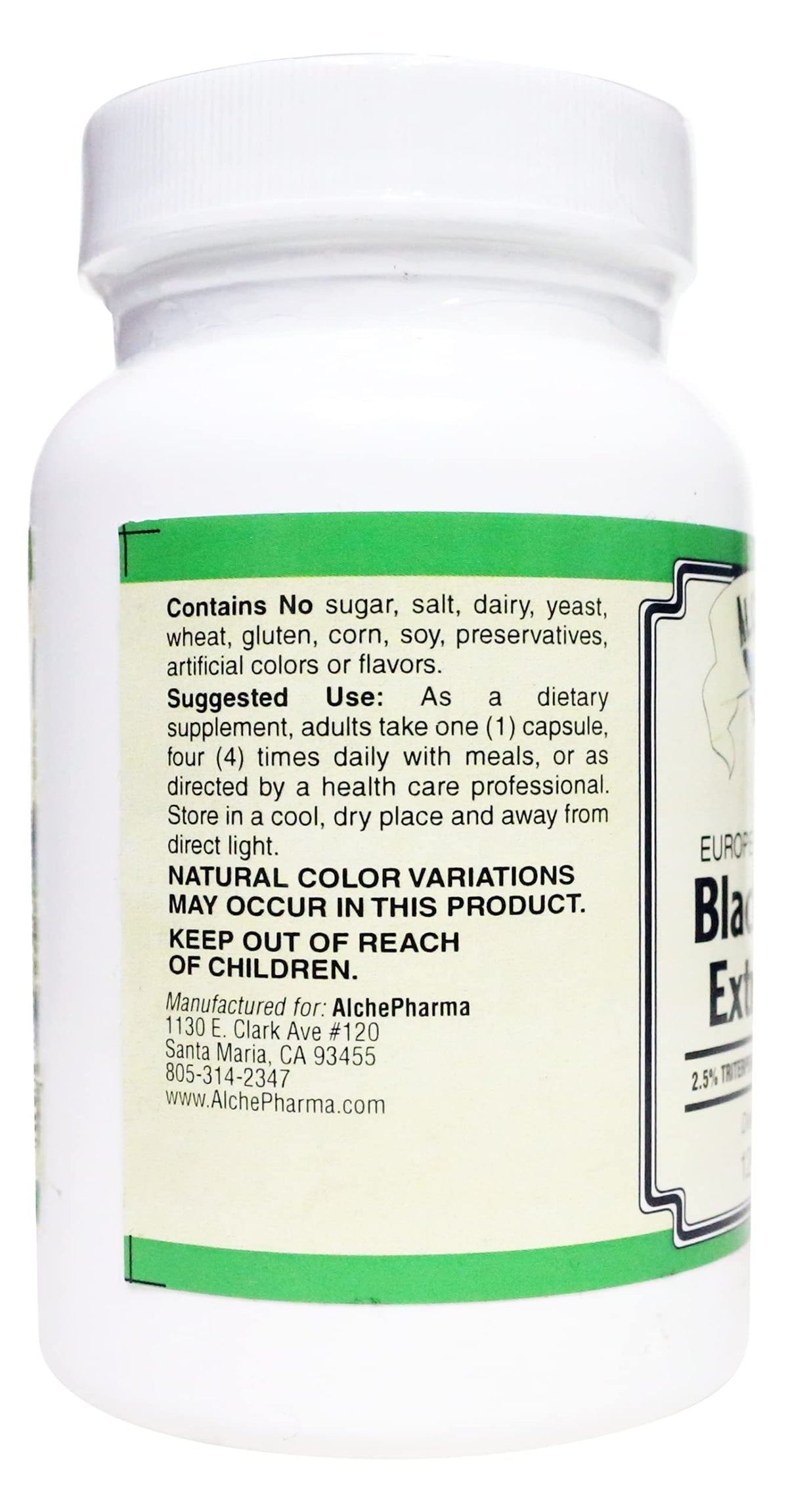 AlchePharma Black Cohosh Extract Plus Standardized - 120 Capsules - image 4