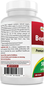 Best Naturals Beet Root Powder 500 mg - 180 Capsules - image 7