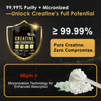 NATURE TARGET Creatine Monohydrate Powder - 75 Servings - image 6