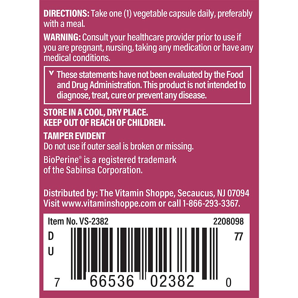 The Vitamin Shoppe Alpha Lipoic Acid 200 MG - 60 Vegetarian Capsules - image 3