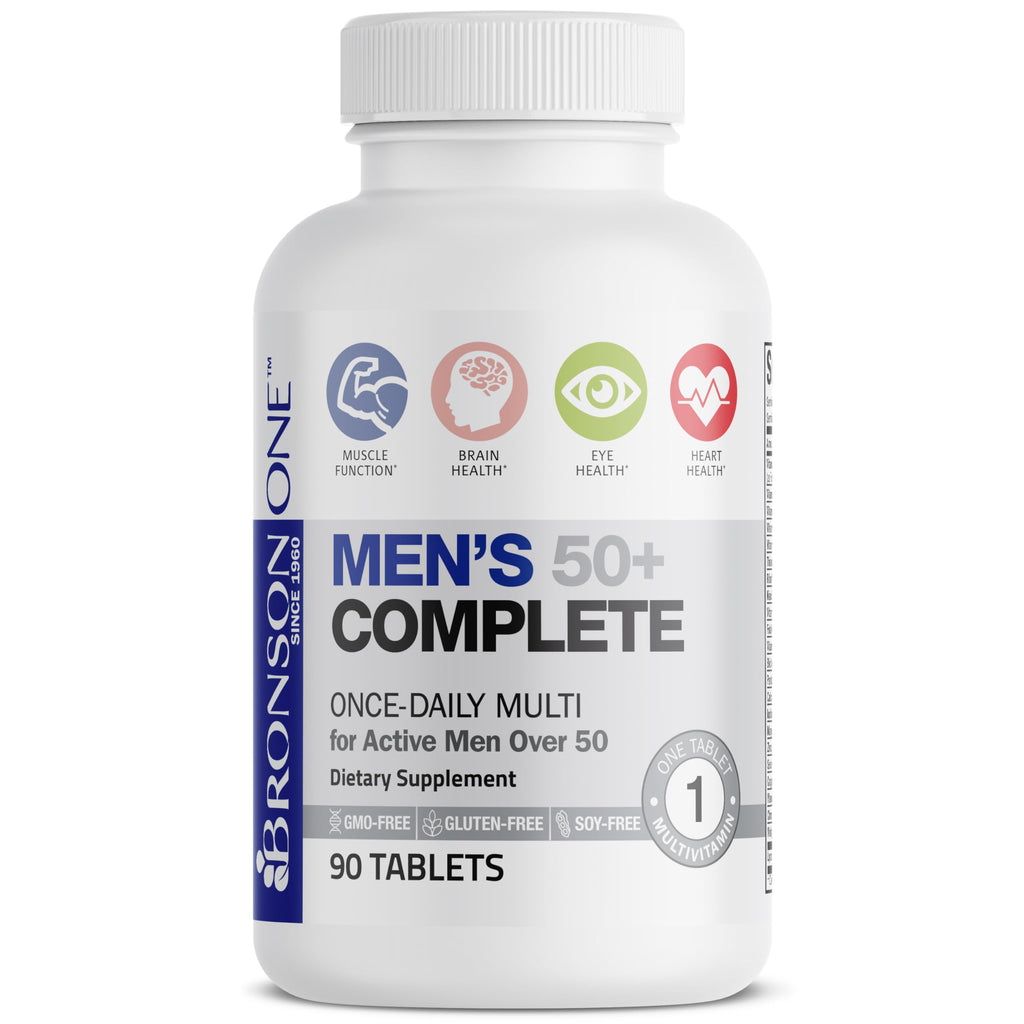 Bronson ONE Daily Mens 50+ Complete Multivitamin Multimineral