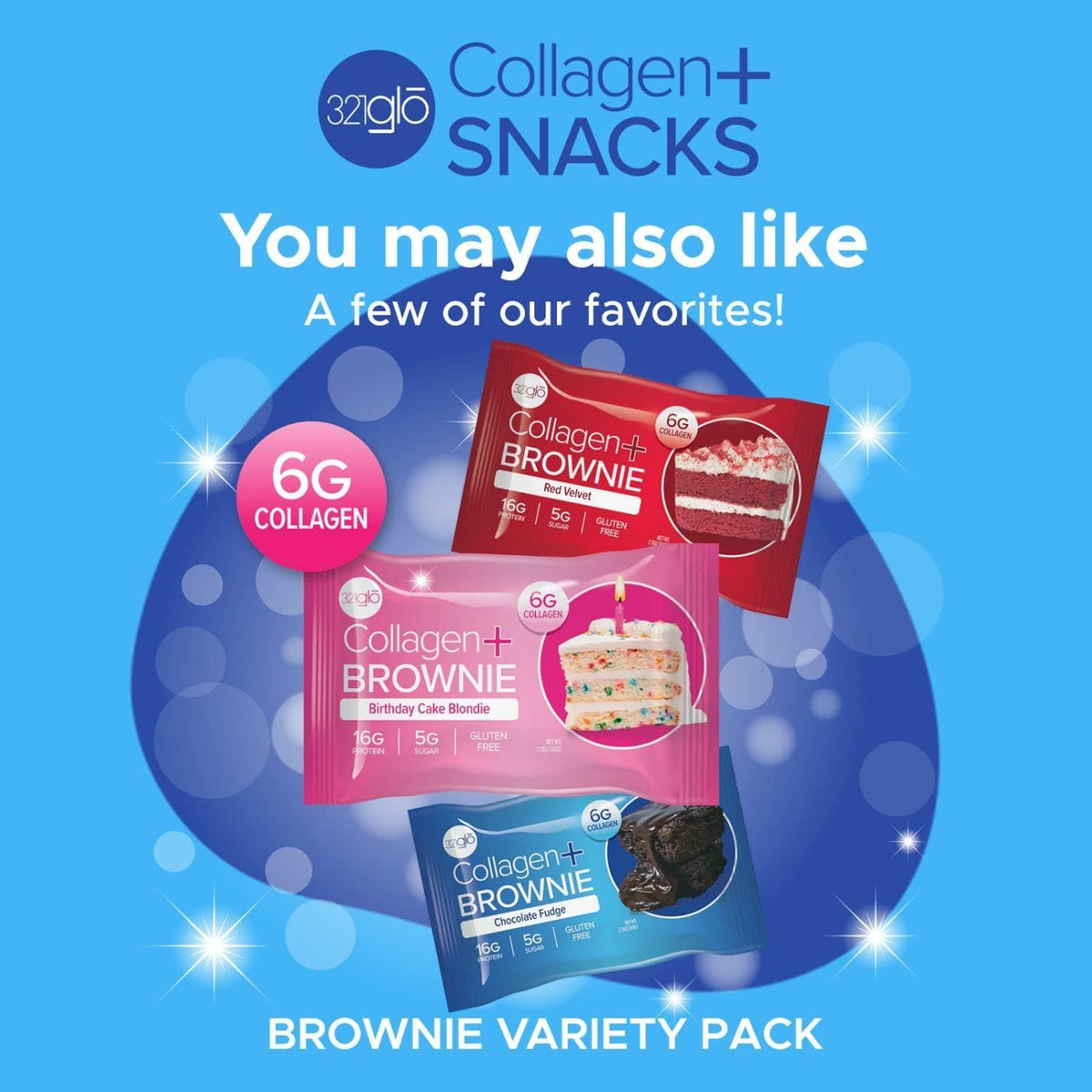321glō 321glo Collagen Protein Brownie