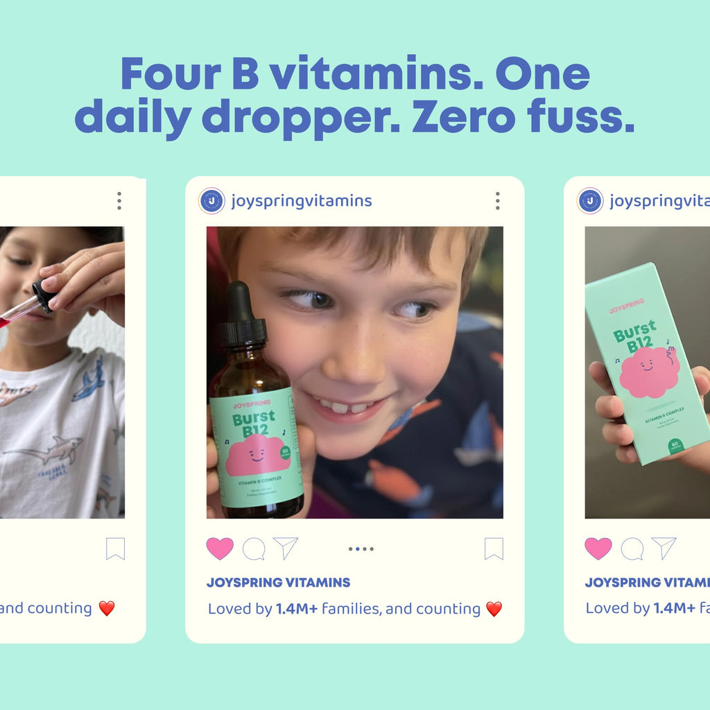 JoySpring Burst B12 Kids B Complex Drops Flavorless - 60 Servings - image 3