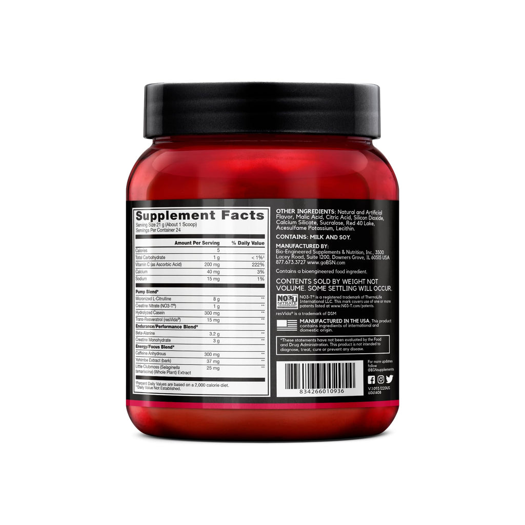 BSN Vaso Pre Workout Powder