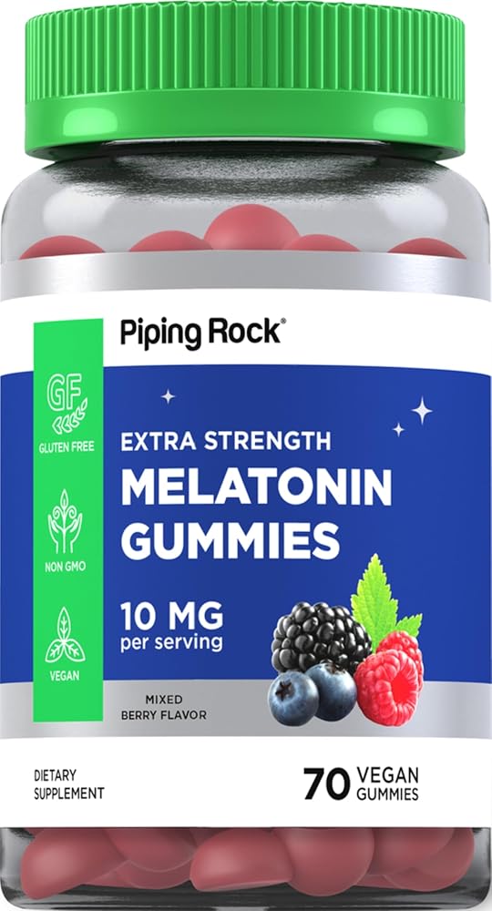 Piping Rock Melatonin Gummies 10mg - 70 Count