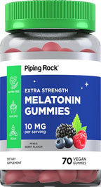 Piping Rock Melatonin Gummies 10mg - 70 Count