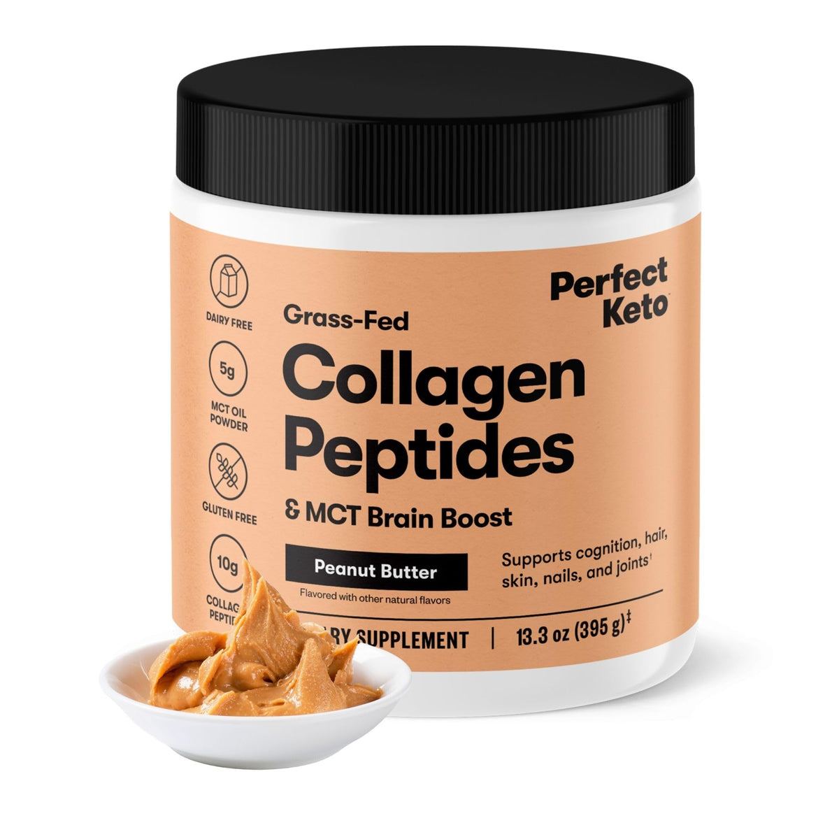 Perfect Keto Collagen Protein Powder with MCT Oil - Grassfed