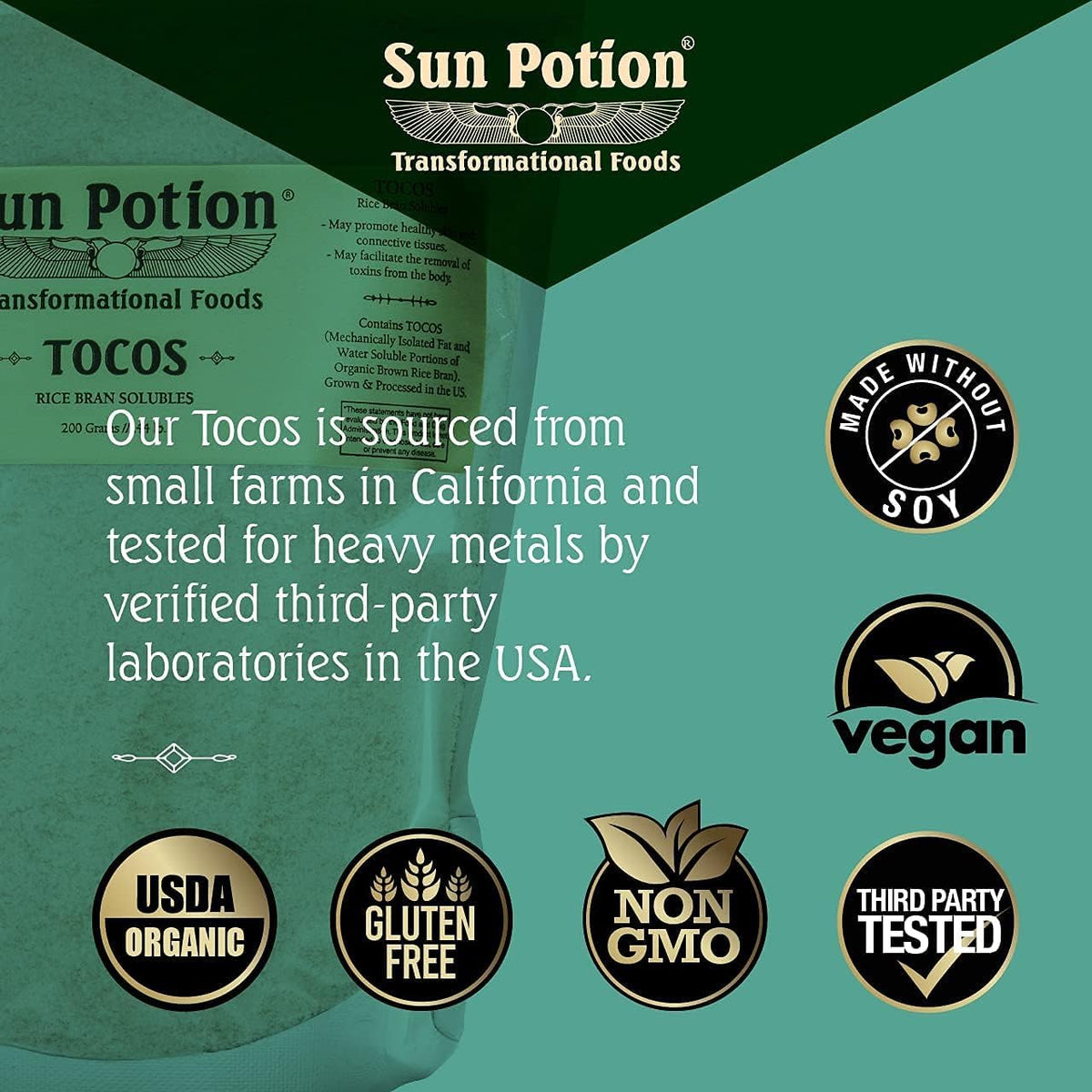 Sun Potion Organic Tocos Powder - 200g - image 3