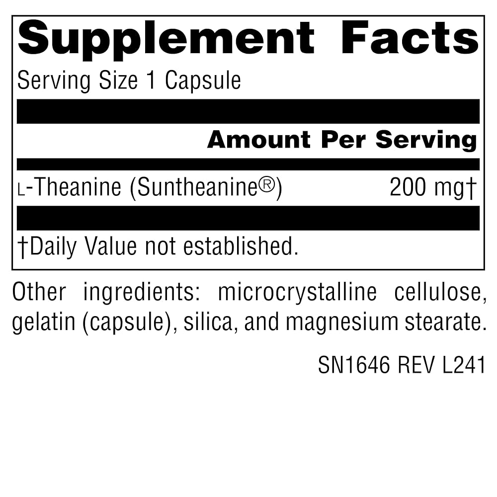 Source Naturals Serene Science L-Theanine 200 mg - 60 Capsules - image 4