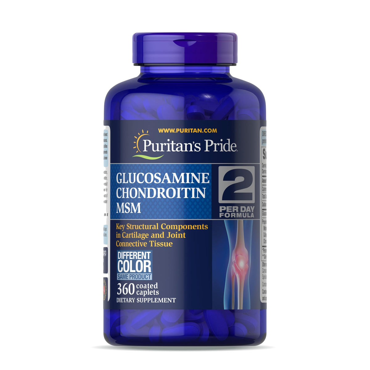 Puritan's Pride Glucosamine Chondroitin MSM - 360 Tablets