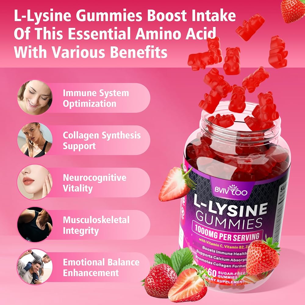BVIVLOO L-Lysine 1000mg Gummies