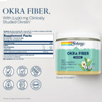 SOLARAY Okra Fiber Powder Digestion Supplement - 30 Servings - image 2