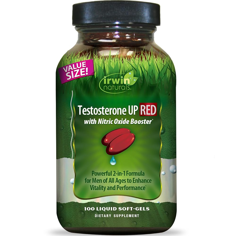 Irwin Naturals Testosterone UP RED with Nitric Oxide Booster - 100 Softgels