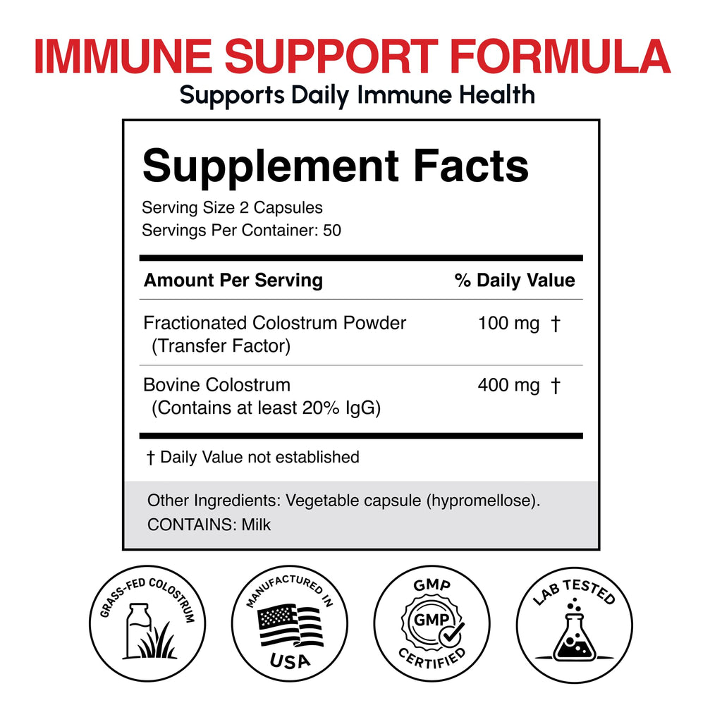 Oramune Support Supplement with Transfer Factor and Pure Colostrum