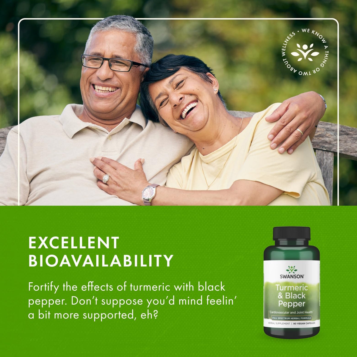 Swanson Turmeric & Black Pepper - Curcumin Supplement to Support