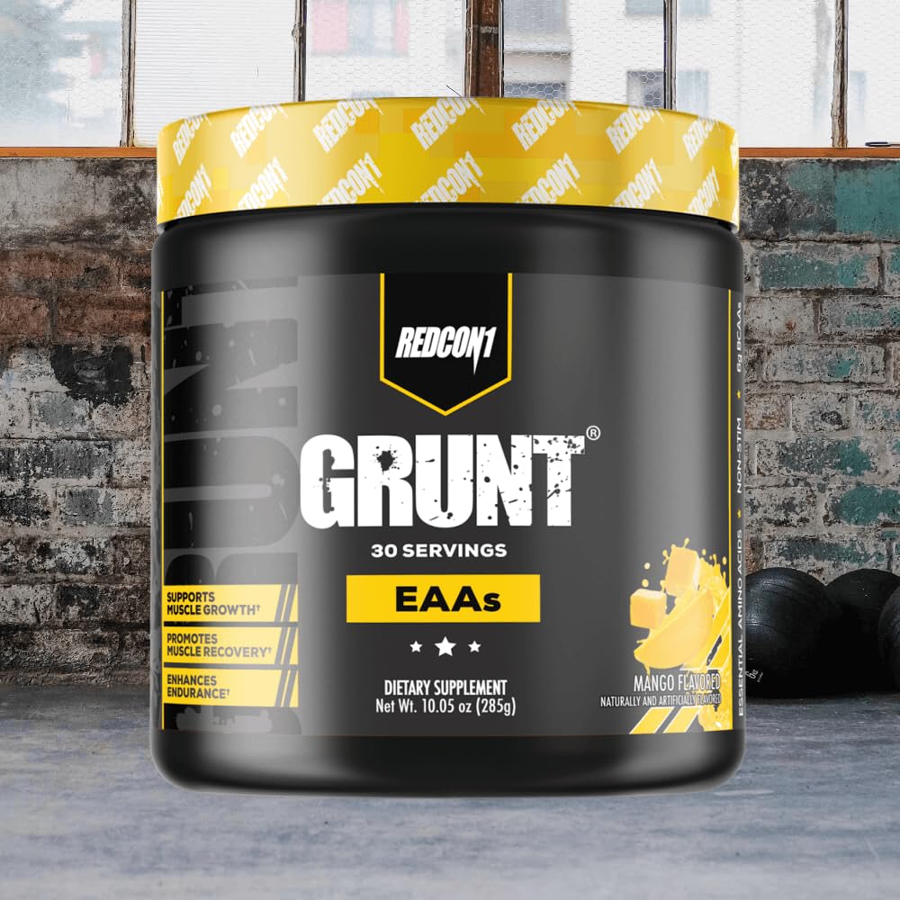 REDCON1 Grunt EAAs Mango Essential Amino Acids Powder - 30 Servings - image 2