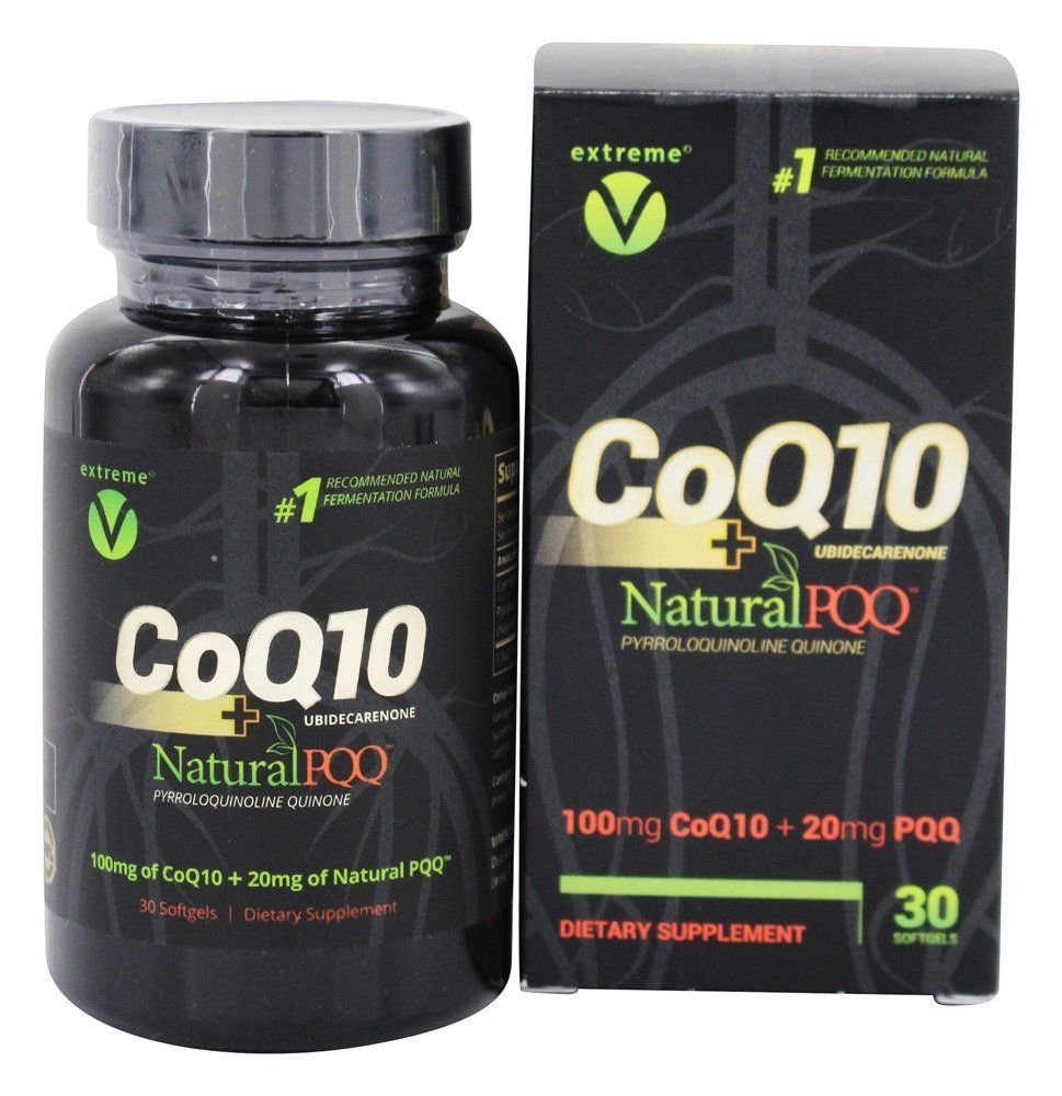 Extreme V CoQ10 Plus Natural PQQ - 30 Vegetarian Softgels