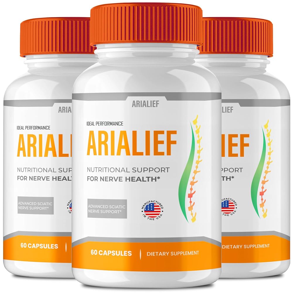 IDEAL PERFORMANCE Arialief Brain Supplements Memory and Focus - 180 Capsules