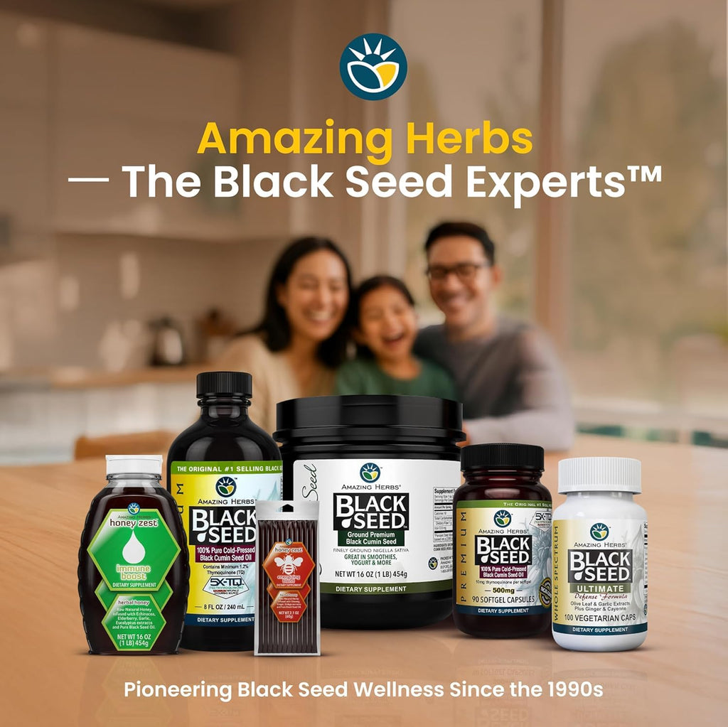 Amazing Herbs Premium Black Cumin Seed Oil
