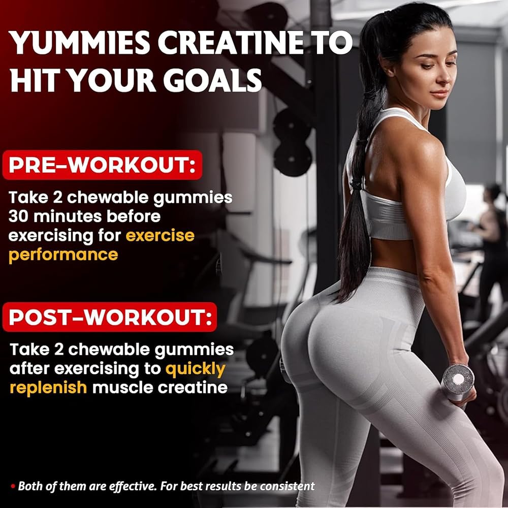 Trupretty Creatine Monohydrate Gummies for Women & Men