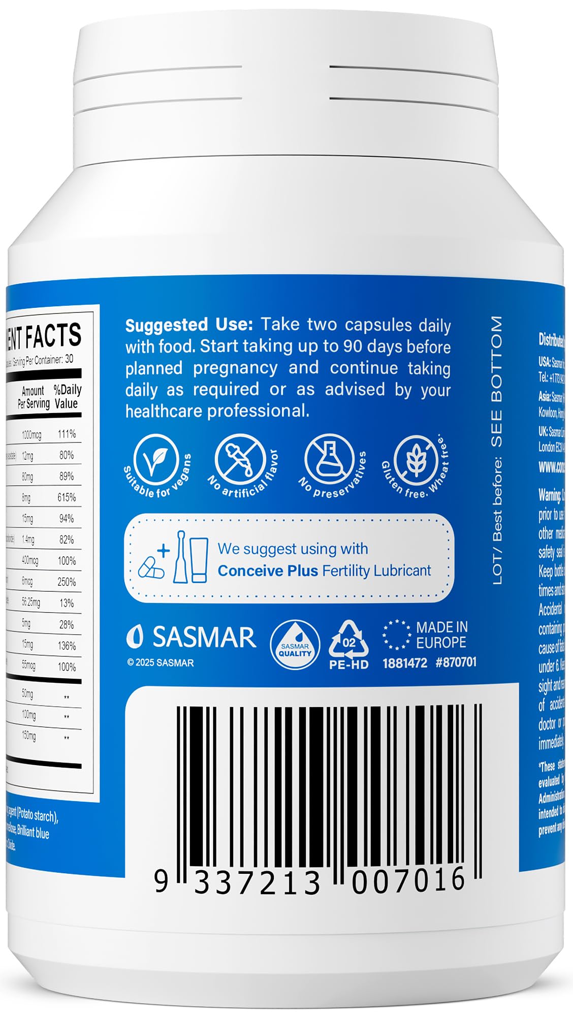CONCEIVE PLUS Male Fertility Supplement - 60 Capsules - image 6