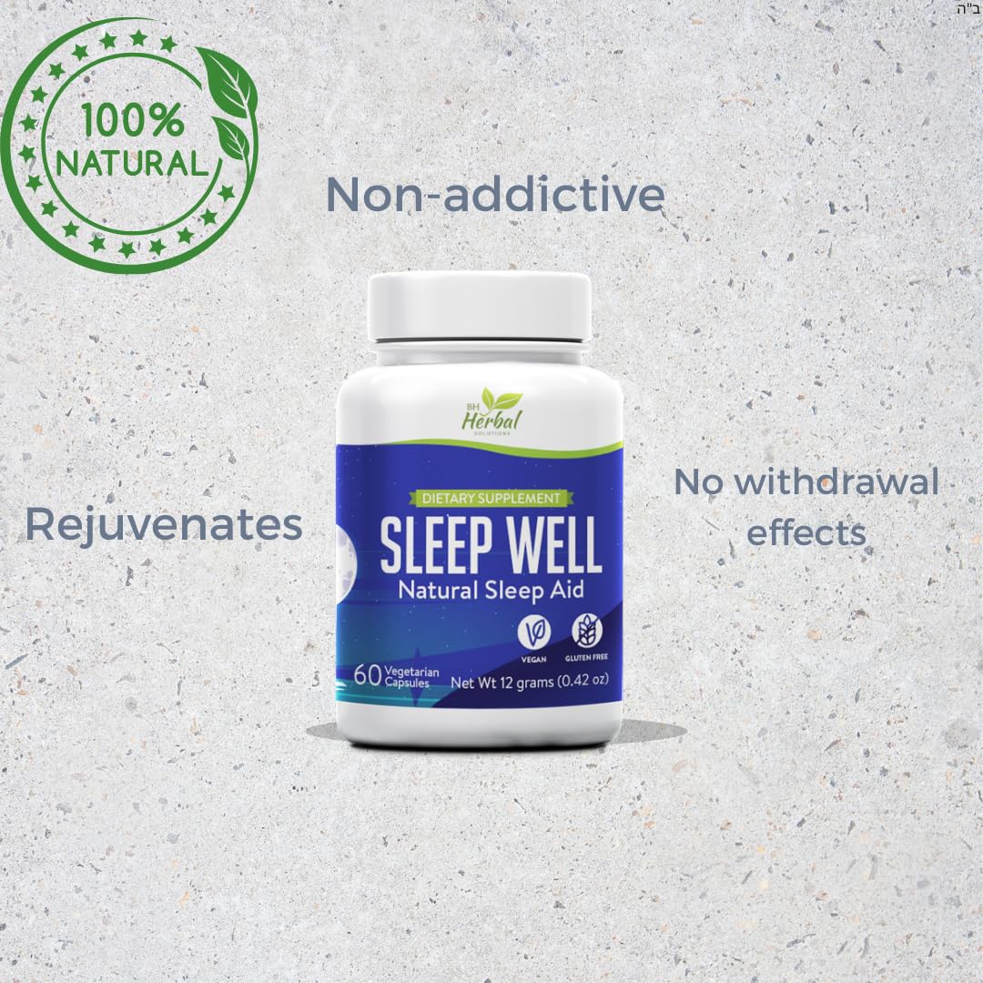 BH Herbal Solutions Sleep Well Natural Sleep Aid - 30 Capsules - image 2