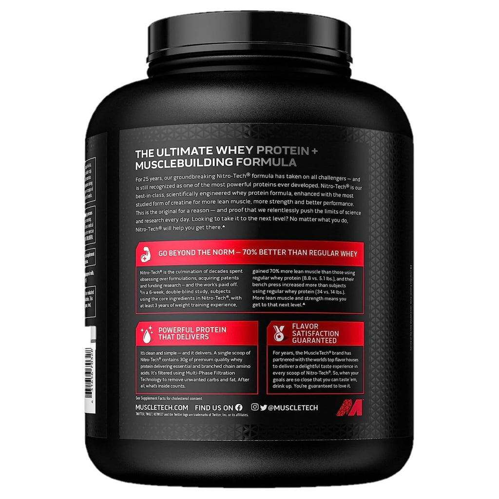 MuscleTech NitroTech Performance Series Whey Isolate Chocolate - 4 lb - image 3
