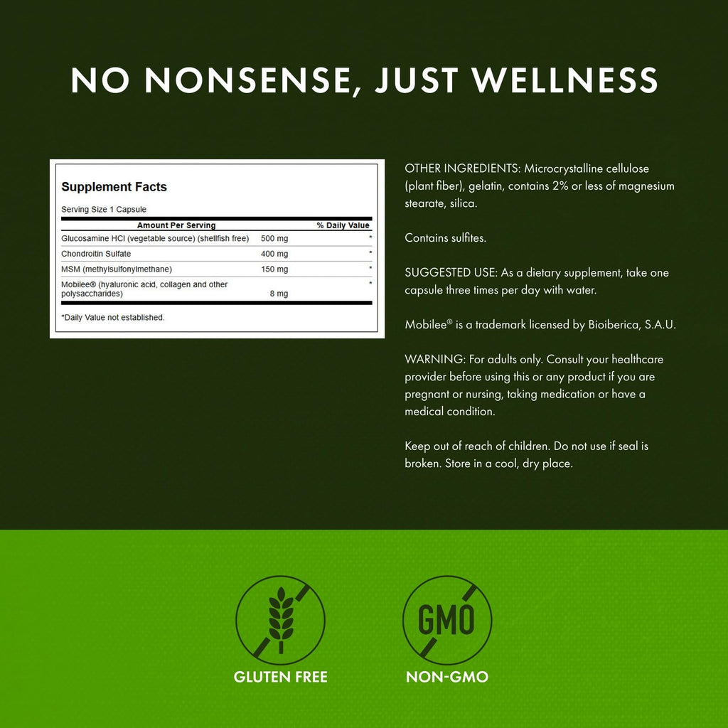 Swanson Glucosamine Chondroitin & MSM with Hyal-Joint - 90 Capsules - image 3