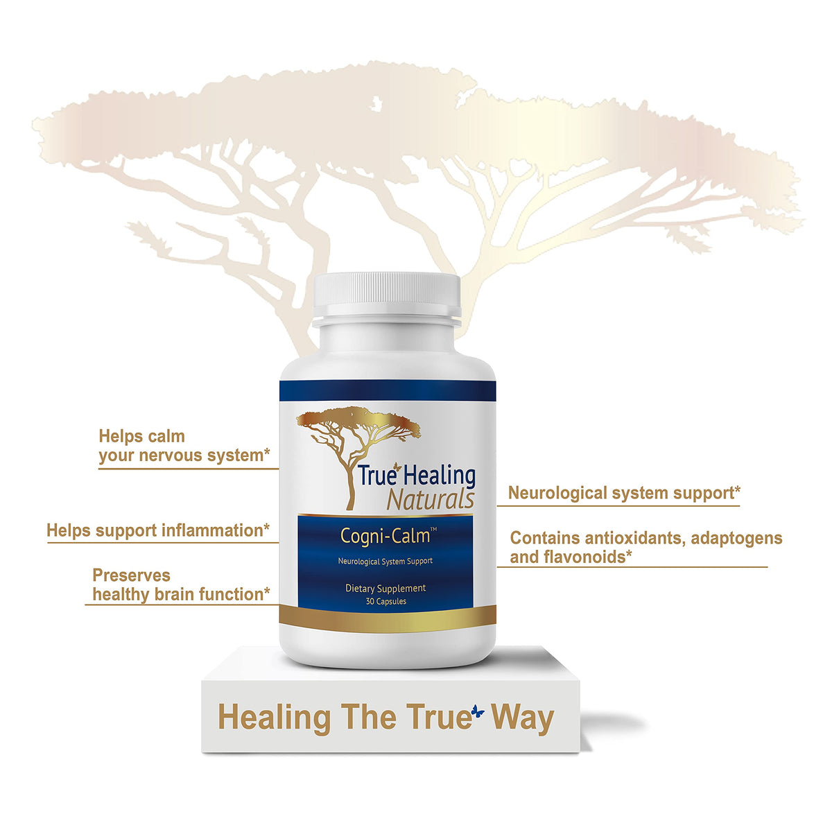 True Healing Naturals Cogni-Calm Nervous System Support - 30 Capsules - image 5
