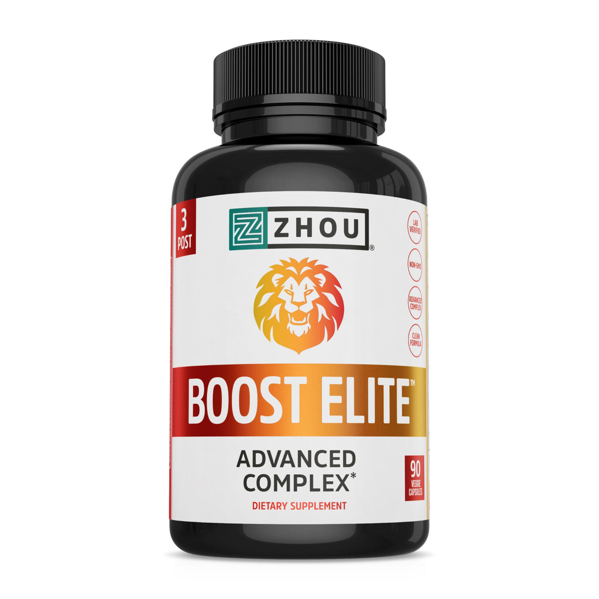 ZHOU Boost Elite Energy Supplement - 90 Vegetarian Capsules