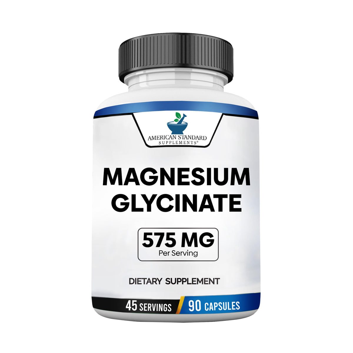 American Standard Supplements Magnesium Glycinate 575mg - 90 Vegetarian Capsules