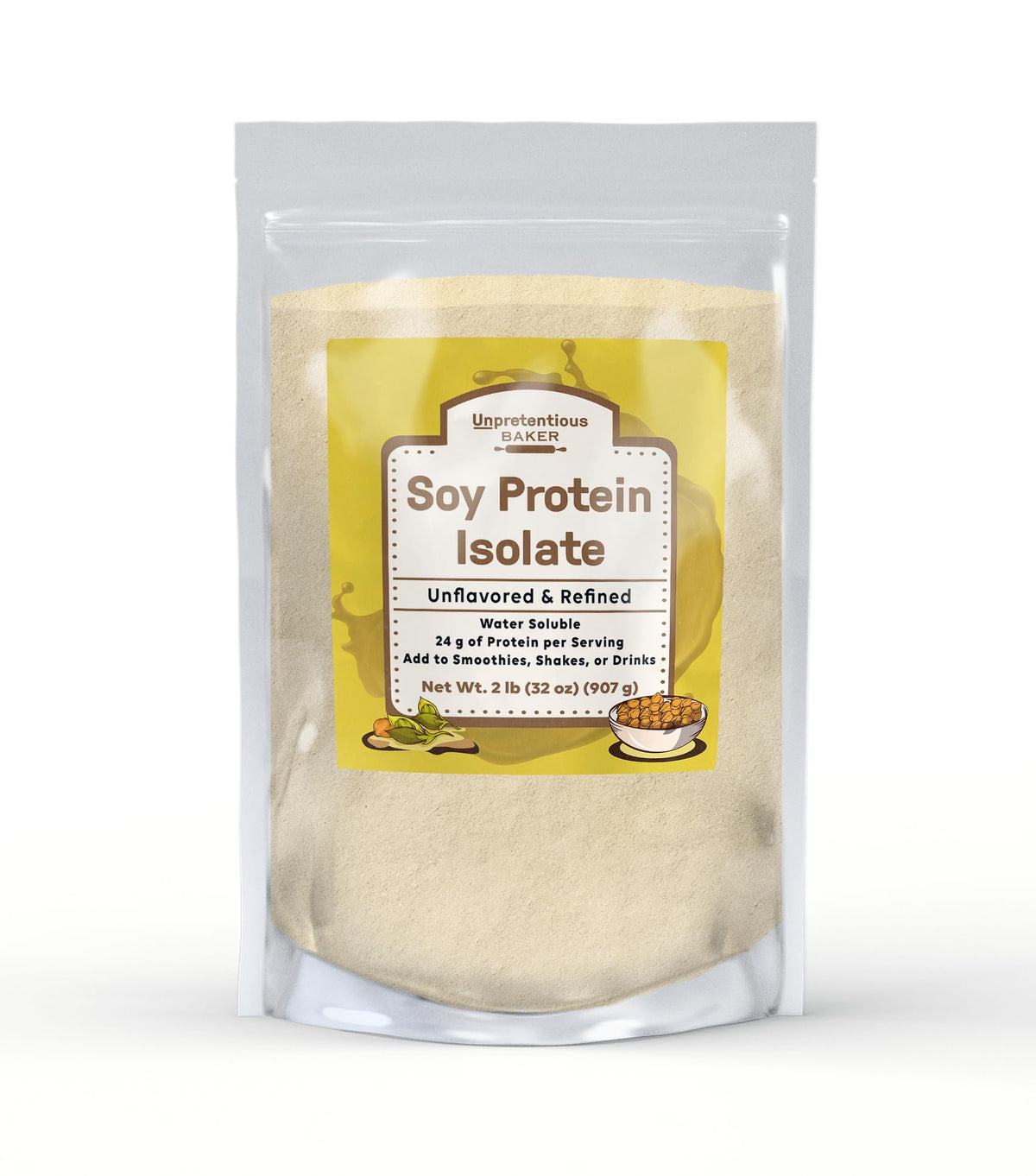 Unpretentious Soy Protein Isolate - 2 Pound