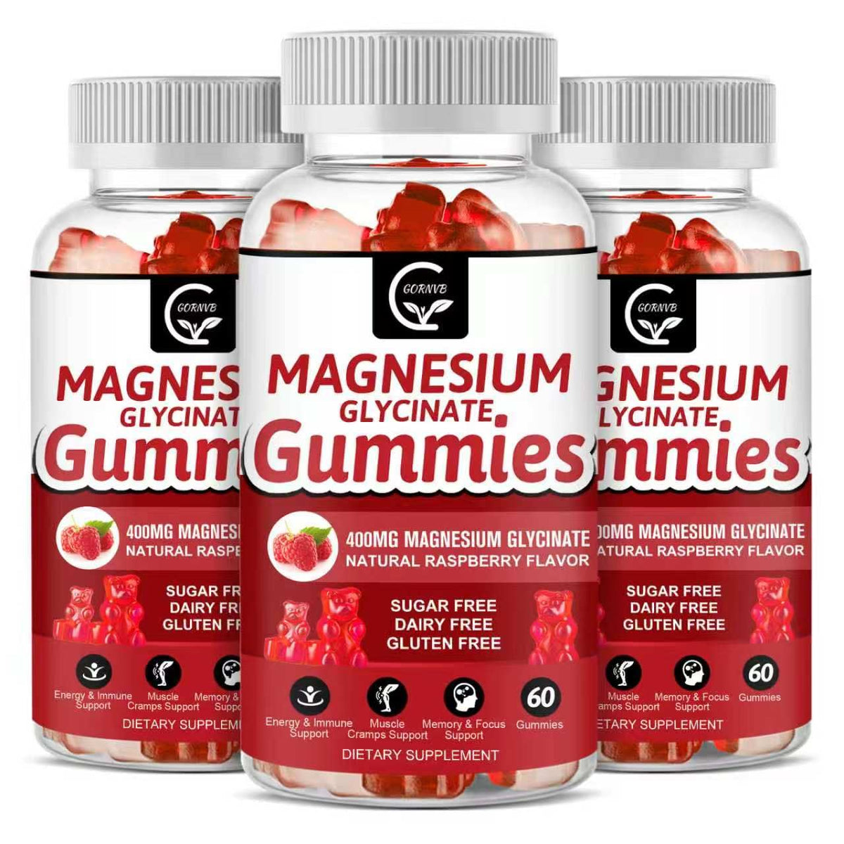 GORNVB Magnesium Glycinate Gummies 400mg