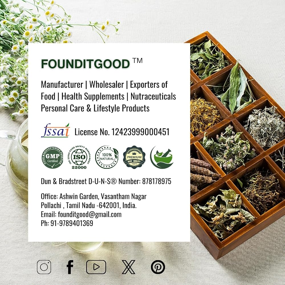 FounditGood Vepam Poo Tea Neem Flower Herbal Infusion - 60 Tea Bags - image 3