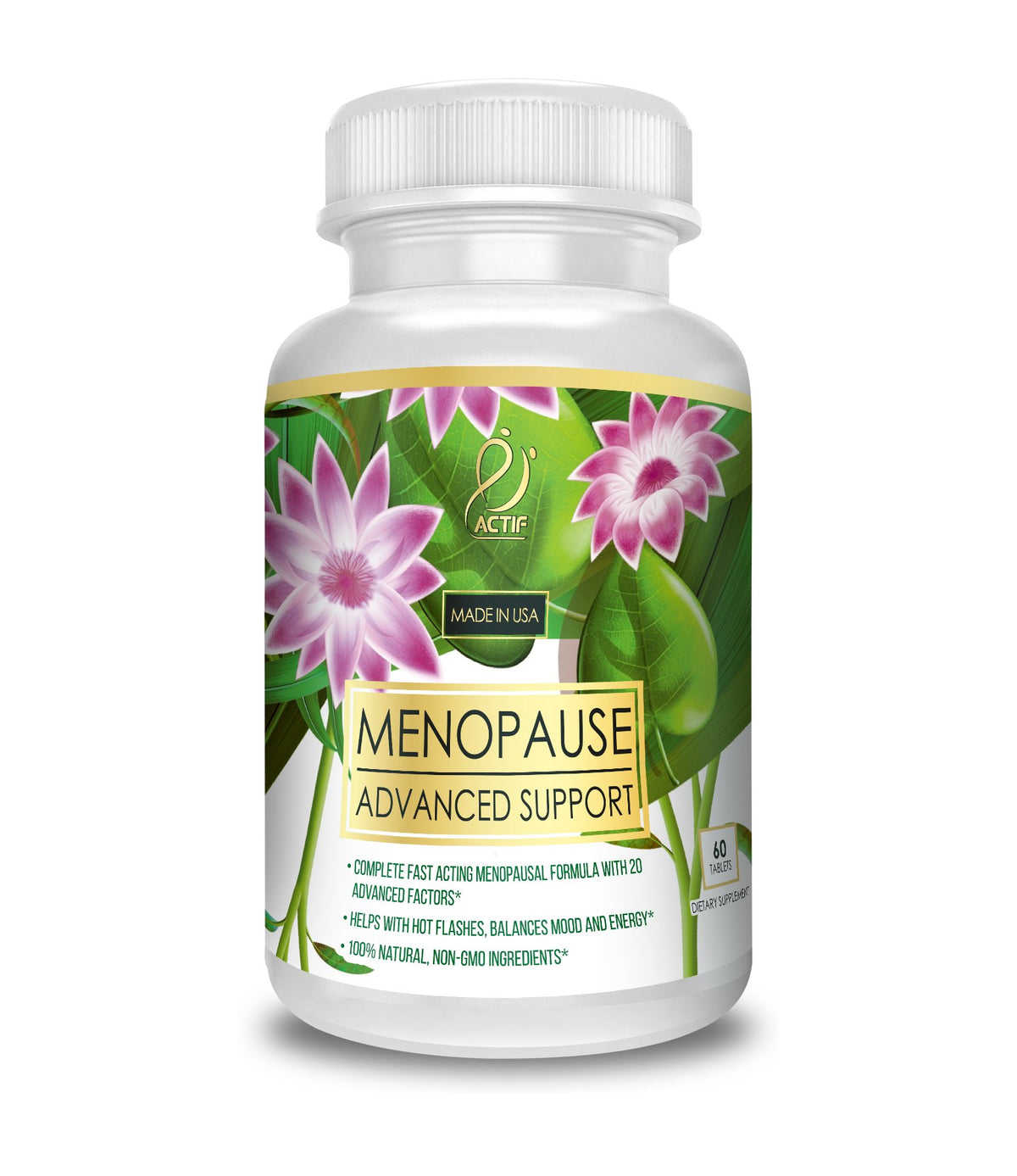ACTIF Menopause Advanced Support with 20+ Organic Vitamins - 60 Tablets - image 2