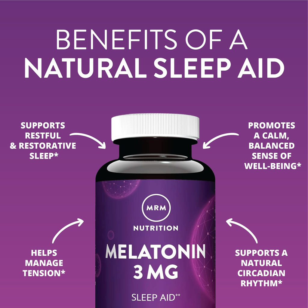 MRM Melatonin 3 mg Sleep Support - 60 Capsules - image 4
