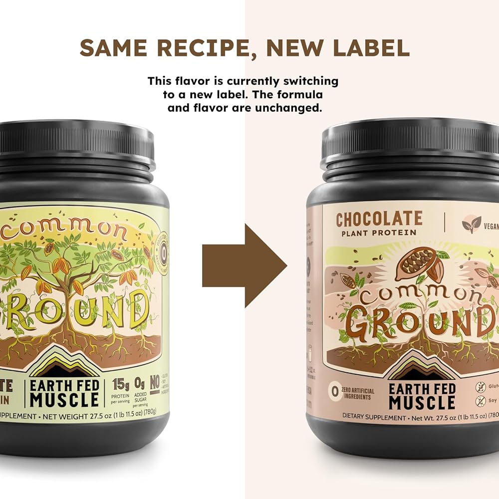 Earth Fed Muscle Common Ground Vegan Protein Powder