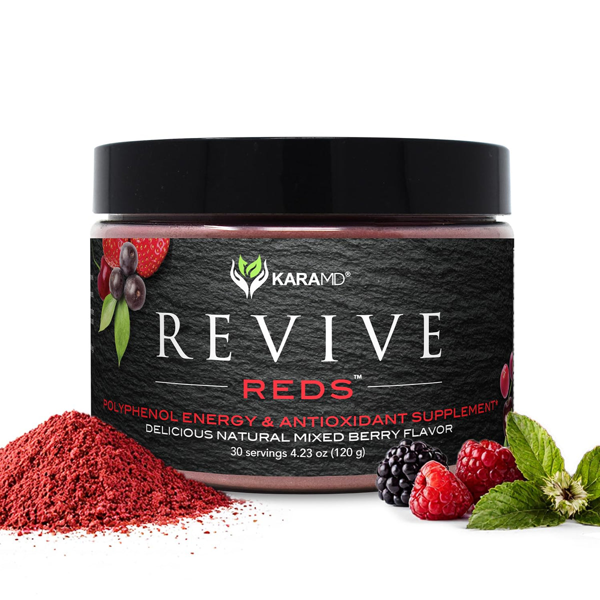 KaraMD Revive Reds Natural Energy Boosting Superfood Powder - 30 Servings