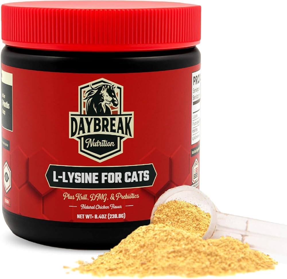 Daybreak Nutrition L-Lysine for Cats and Kittens - 900 mg L Lysine