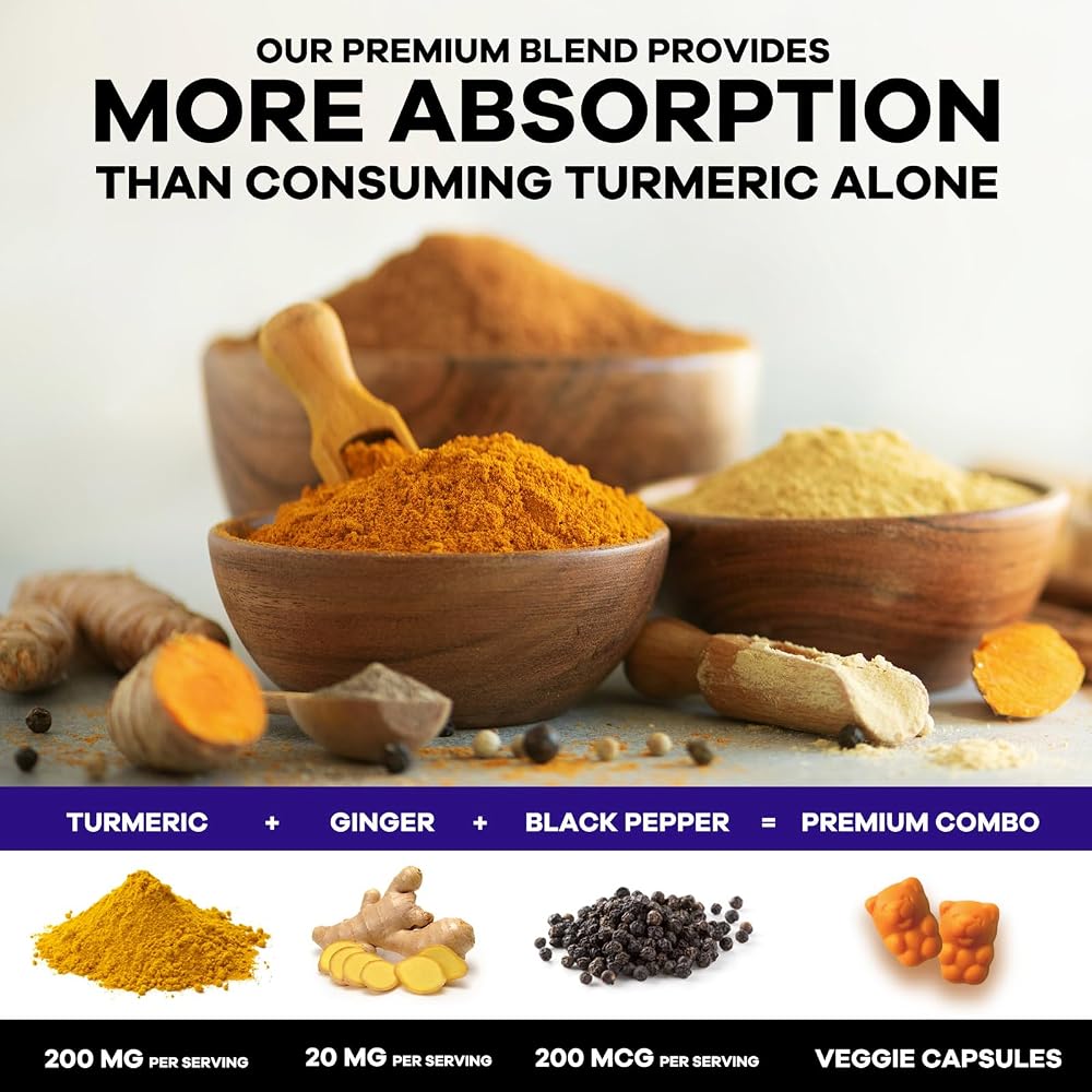 Nature's Nutrition Turmeric Gummies Joint Support - 60 Gummies - image 7