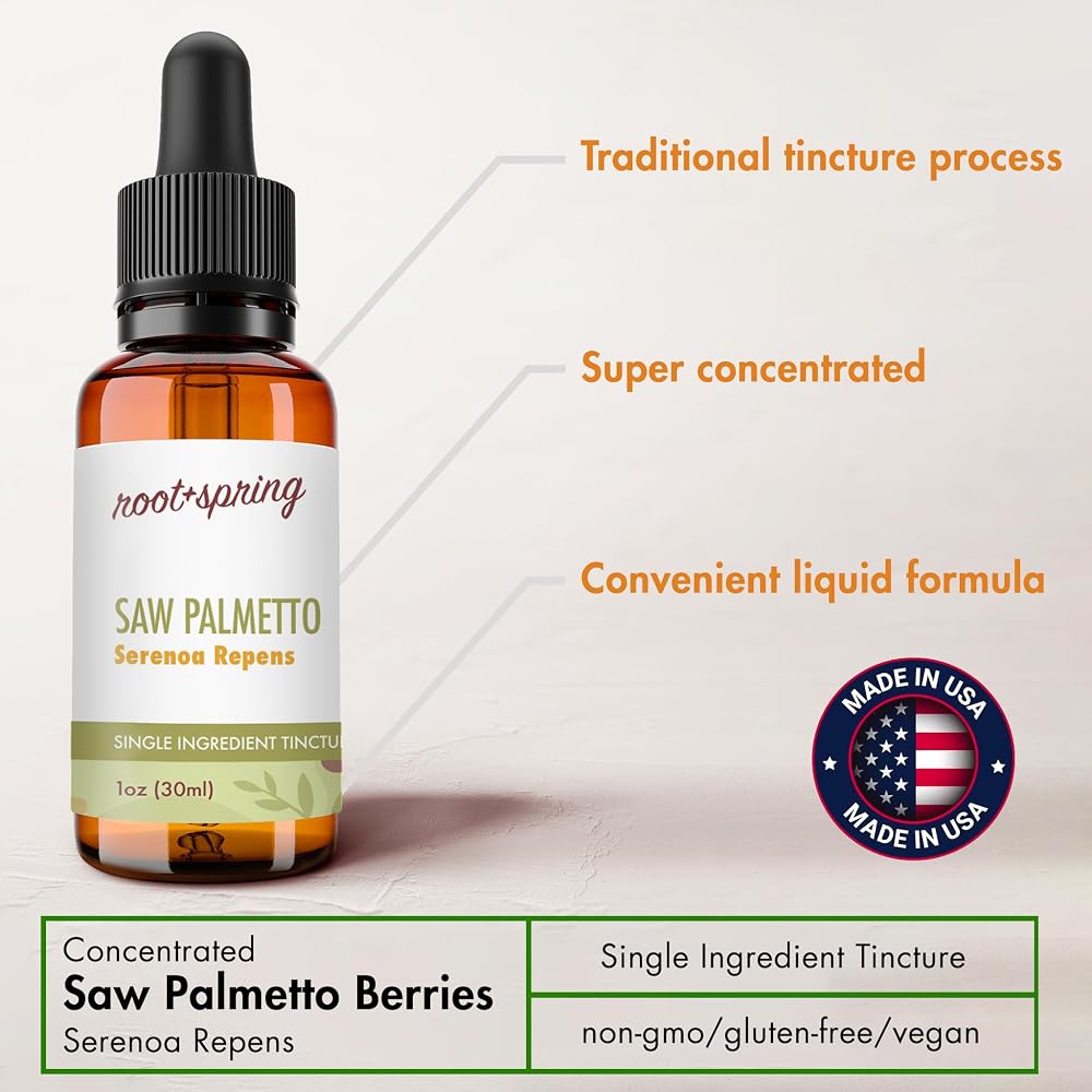 root + spring Saw Palmetto Berry Herbal Tincture - 1 fl oz - image 7