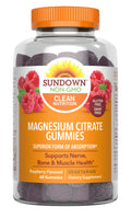 Sundown Magnesium Citrate Gummies Raspberry Flavored - 60 Count